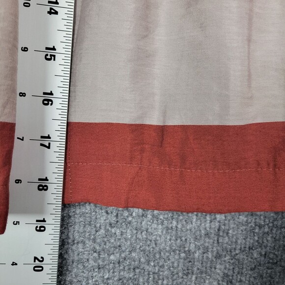 Anthropologie COREY LYNN CALTER Red & Gray Stripe Lined Skirt Pockets SIZE 0 - Picture 8 of 12
